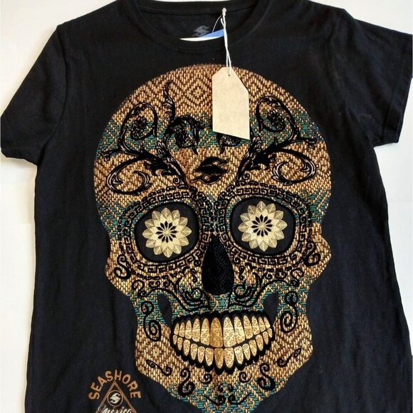 SEASHORE Other - SEASHORE Men's XL(46-48 ) T-Shirt black100%cotton made in Mexico